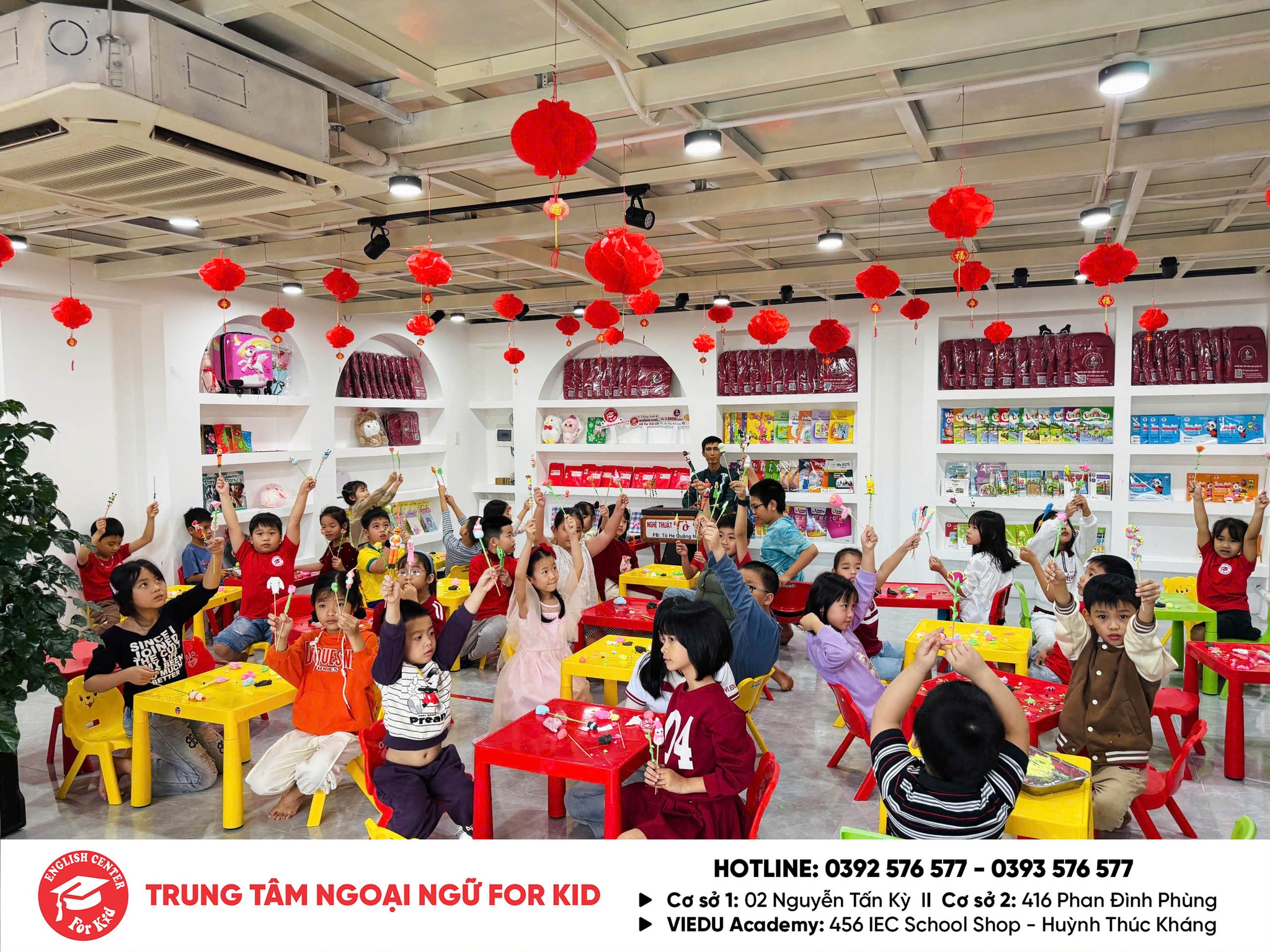 Workshop học tiếng anh thông qua làm tò he tại For Kid